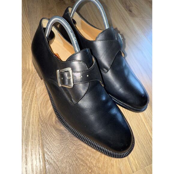 Cole Haan Monk Strap Buckle Leather Dressy Shoes Black Men's - Size 8.5 - X6 - Picture 12 of 12